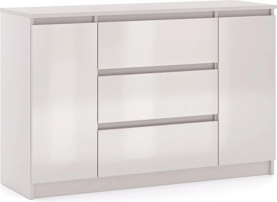 SIMPLE komoda 120 2D3S kaszmir/kaszmir połysk
