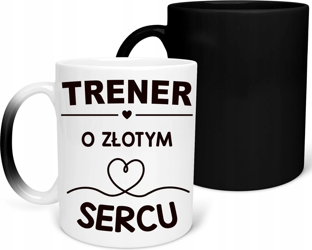 Mágikus Ajándék Bögre Arany Szívű Edző Születésnap Karácsony+csomagolás