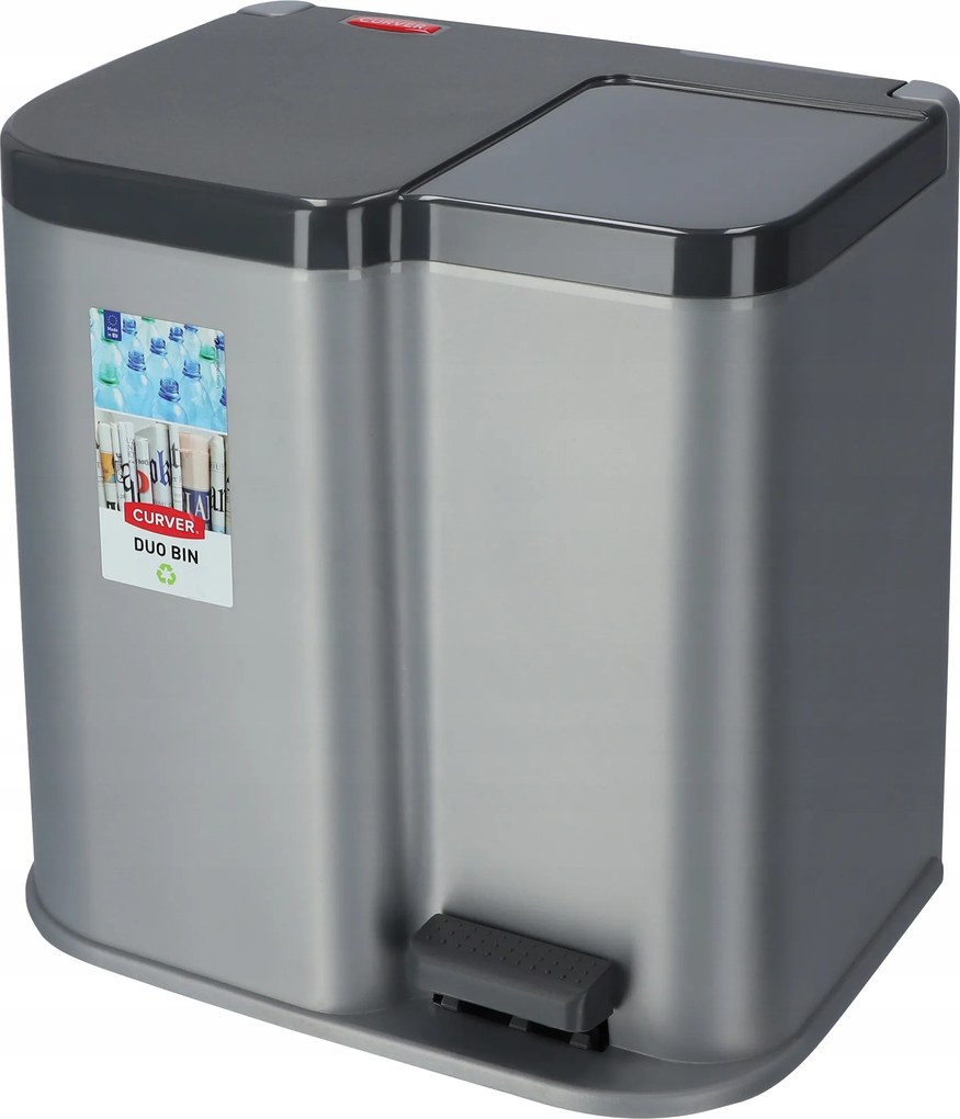 Curver Fémezett Szemetes Kosár Pedállal 21 L