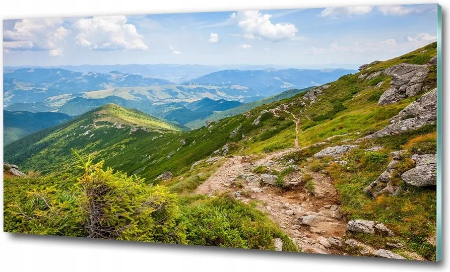 Fotó üvegkép Felhők az égen 125x50