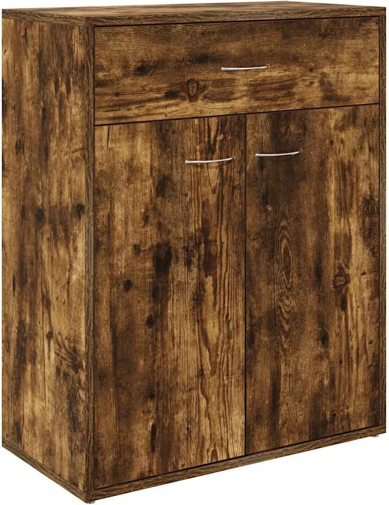 vidaXL füstös tölgy színű szerelt fa tálalószekrény 60 x 30 x 75 cm