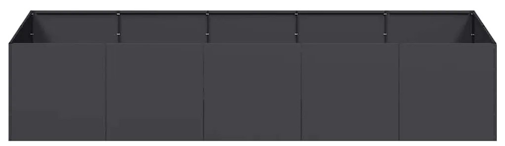 vidaXL ültetőtartó fekete 200x80x40 cm acél