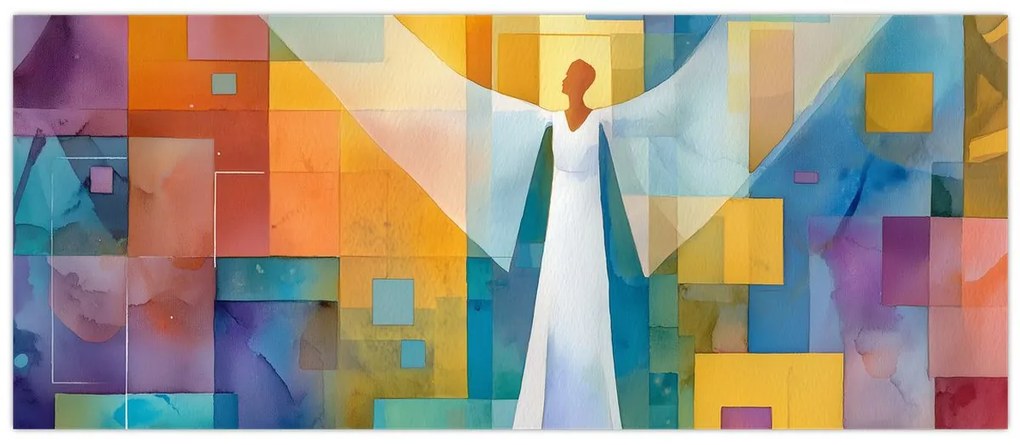Kép - Geometrikus angyal (120x50 cm)