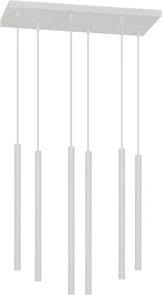 Függőlámpa fehér 6 tubus x G9 20W Harmoni Orno