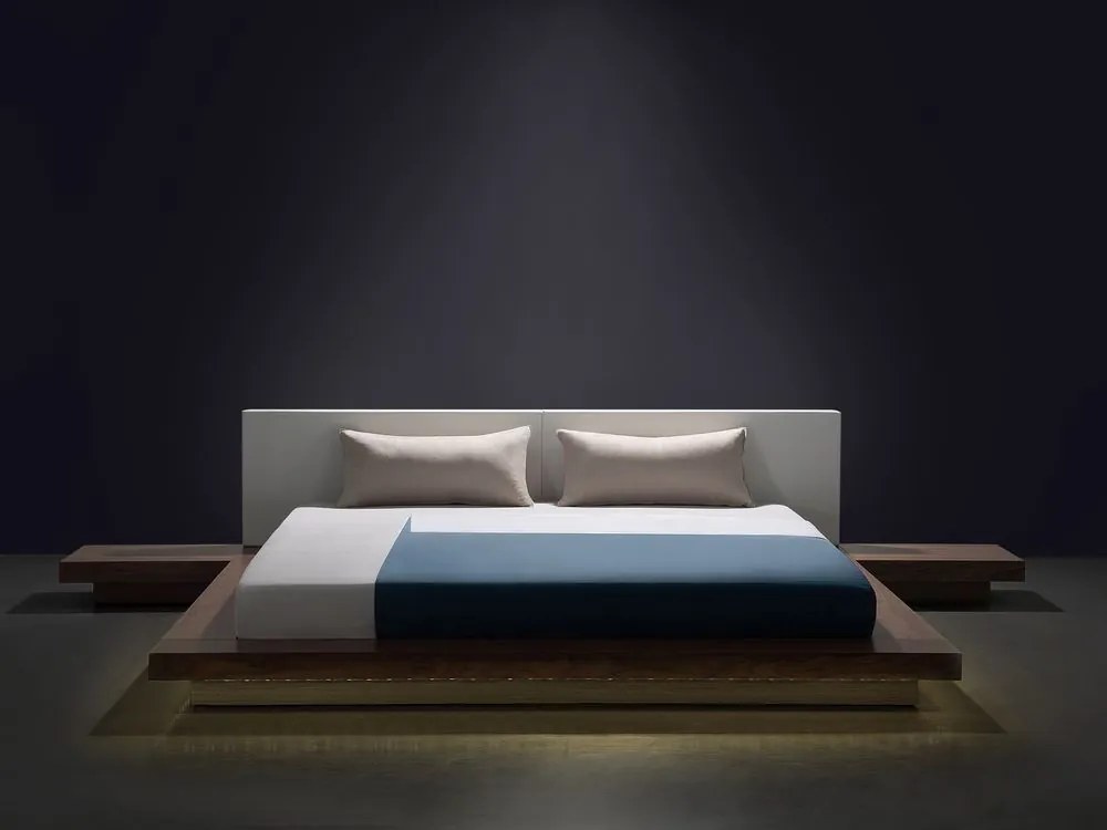 Franciaágy 180x200 cm Zina (fehér) (LED világítással). 1035514