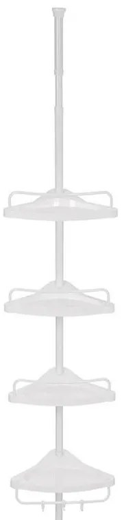 DEX fehér fürdőszobai sarokpolc