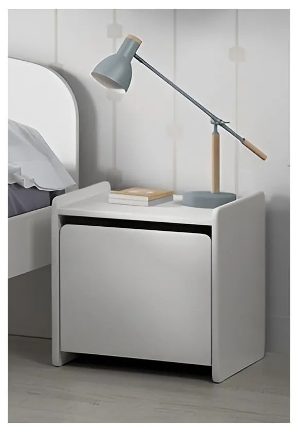 Kiddy fehér gyerek éjjeliszekrény - Vipack