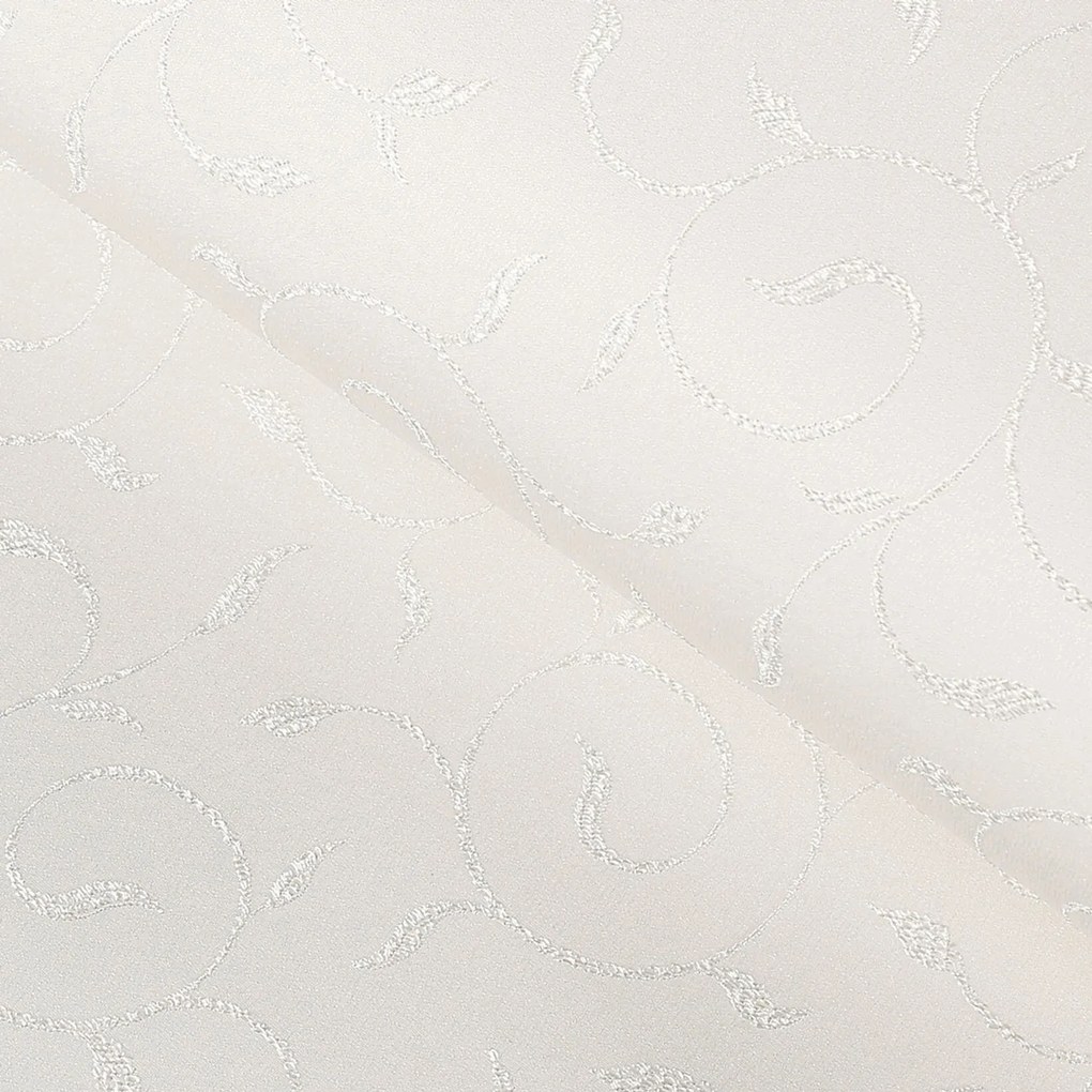 Goldea ünnepi teflonos asztali futó - tej színű nagy ornamentekkel ékesített 35x120 cm