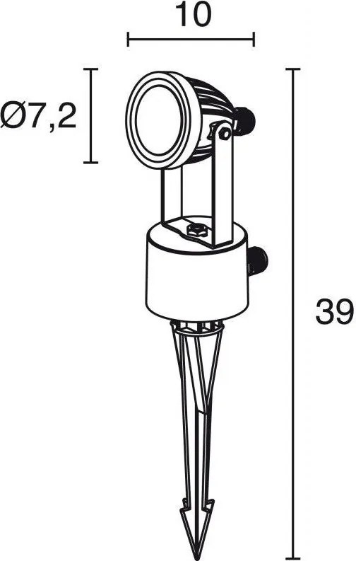 NOVOLUX 542A-L0107A-04 DRO Kültéri Növényvilágító Lámpa Antracit LED IP65