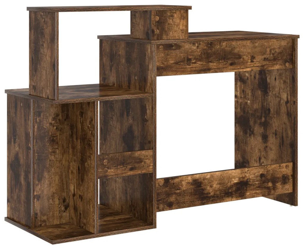 Tárolós íróasztal Füstölt tölgy 120.5x44x88.5 cm Szerelt Fa