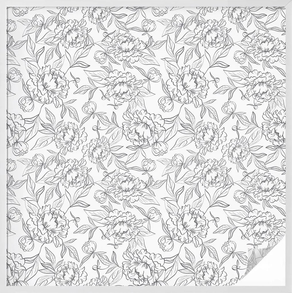 Ablakfólia Szélvédő Adatvédelem Virágos motívum 100x100 cm