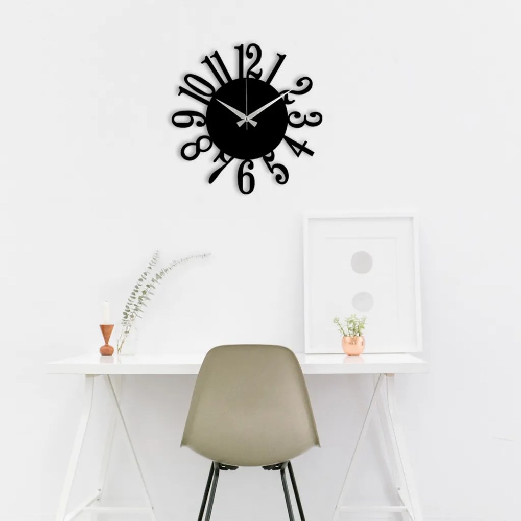 Enzoclock fém falióra, 48×48 cm – S005