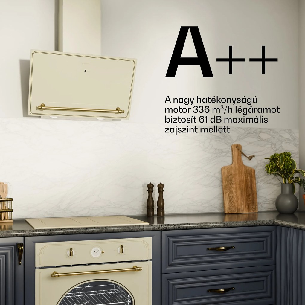Klarstein Victoria ferde páraelszívó 60 cm légáram 336 m³/h