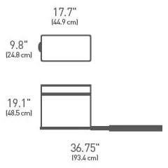 Műanyag szemetes 30 l - simplehuman