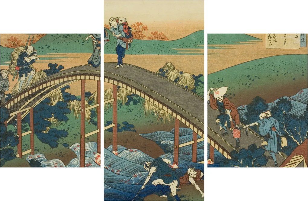Kép - Katsushika Hokusai, Ariwara no Narihirafrom the series One Hundred, Poems Explained by the Nurse (Hyakunin isshu uba ga etoki), reprodukciók (90x60 cm)