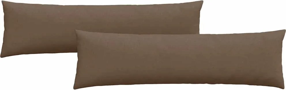 vidaXL Kanapé párnák 2 pcs Barna 145 x 40 cm szövet