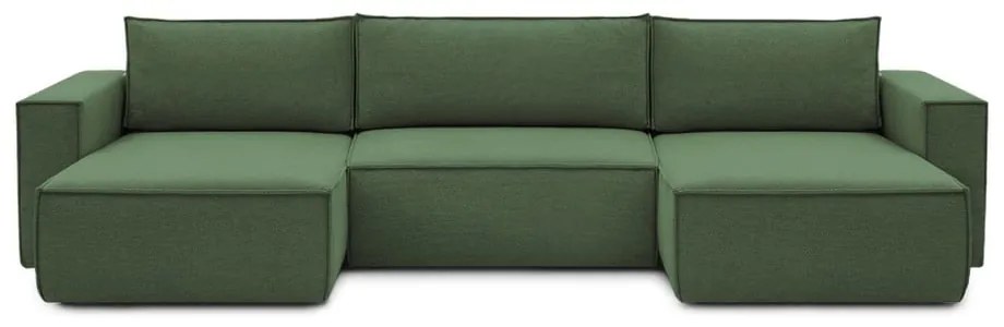 Zöld sarokkanapé ("U" alakú) Nihad – Bobochic Paris