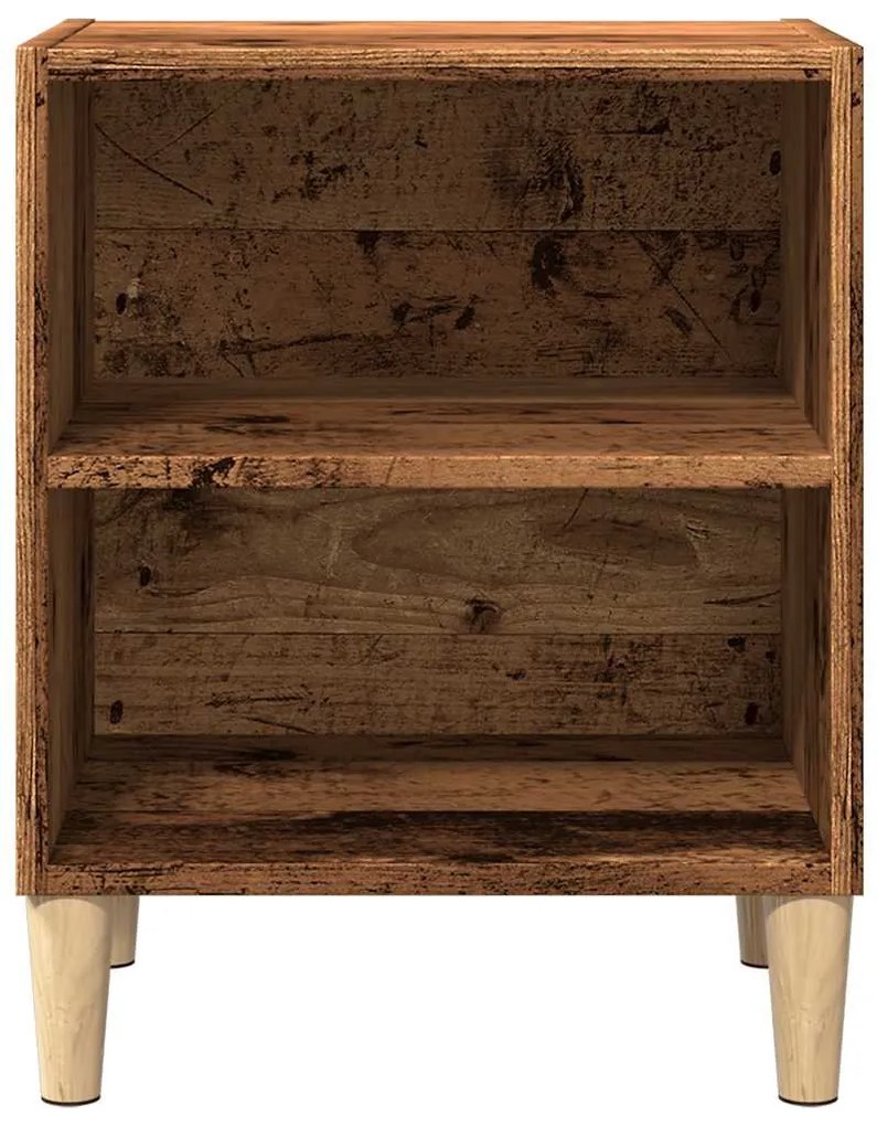 Éjjeliszekrények 2 db Régi fa 40x30x50 cm Gépesített fa