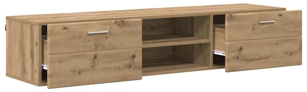 TV szekrény fiókkal kézműves tölgy 150 x 39 x 30 cm Faanyag