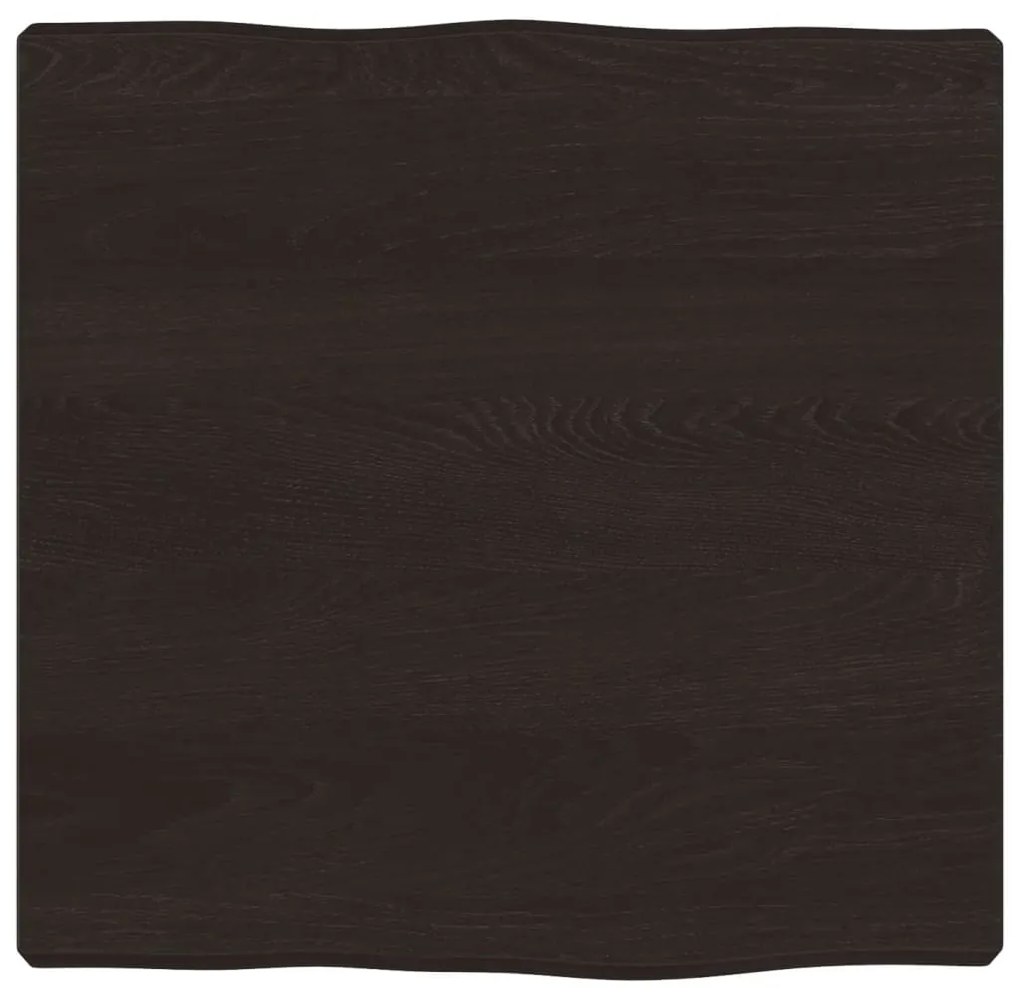 sötétbarna kezelt tömör asztallap 40x40x(2-4) cm