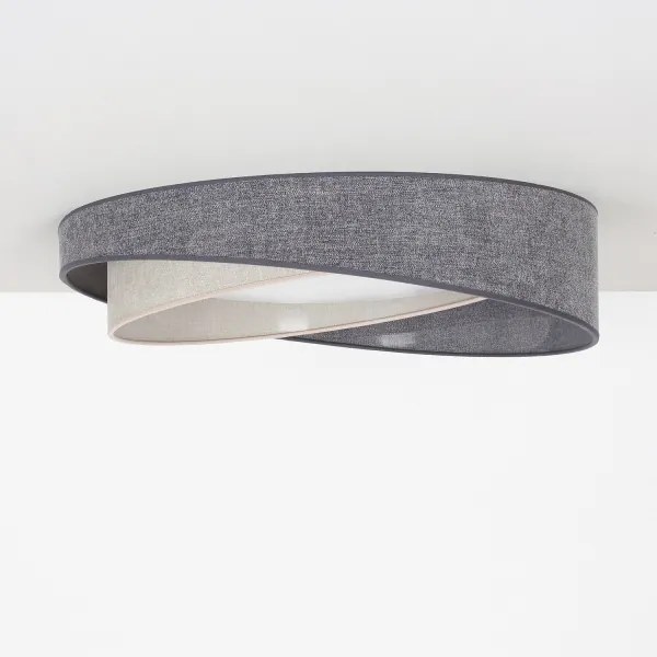 BRILAGI- LED mennyezeti lámpatest VELVET TWIST LED/24W/230V 4000K átm. 55 cm szürke/kr.