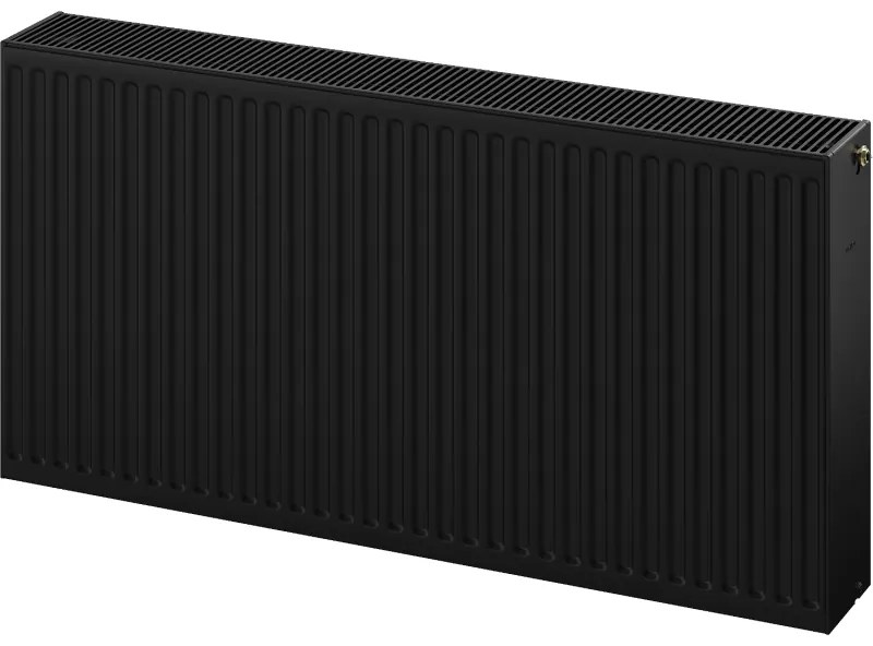 Mexen CC33, panelradiátor 600 x 2400 mm, alsó középső csatlakozás, 5603 W, fekete, W6C33-060-240-70