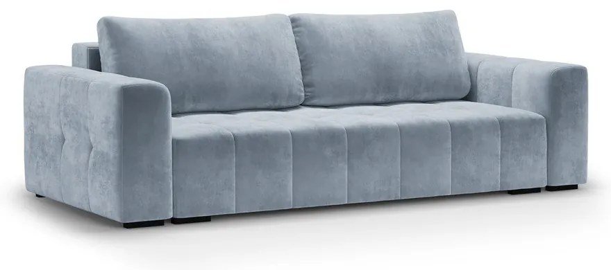 Luca világoskék kinyitható bársonykanapé - Milo Casa