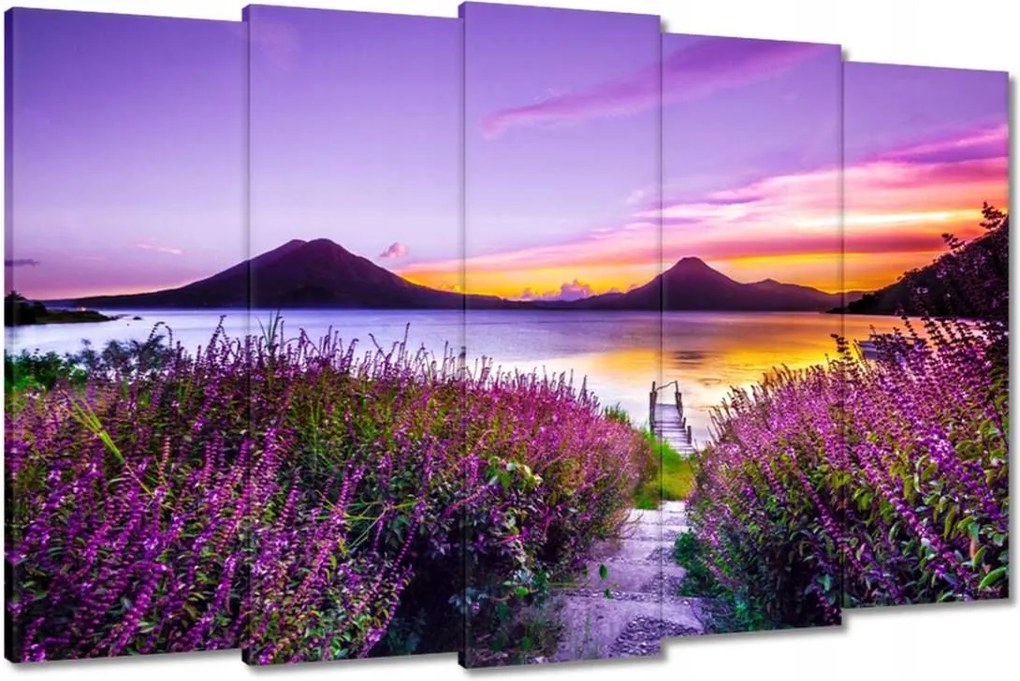 Festmények 150x95 Gyönyörű tájkép Tájkép