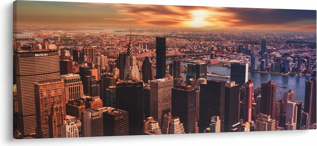 Kép - kilátás a metropoliszra (120x50 cm)