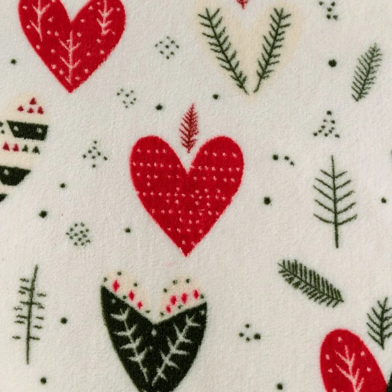 Mikroplüss ágyneműhuzat WINTER HEARTS színes Ágyneműhuzat mérete: 70 x 90 cm | 140 x 220 cm