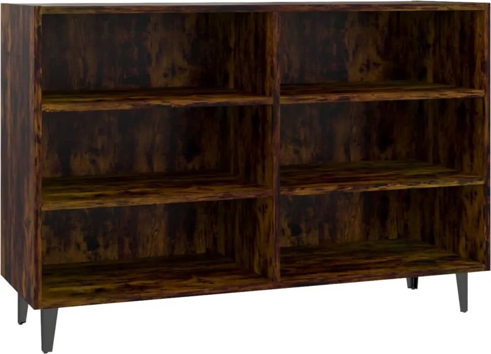 vidaXL füstös tölgyszínű szerelt fa tálalószekrény 103,5 x 35 x 70 cm
