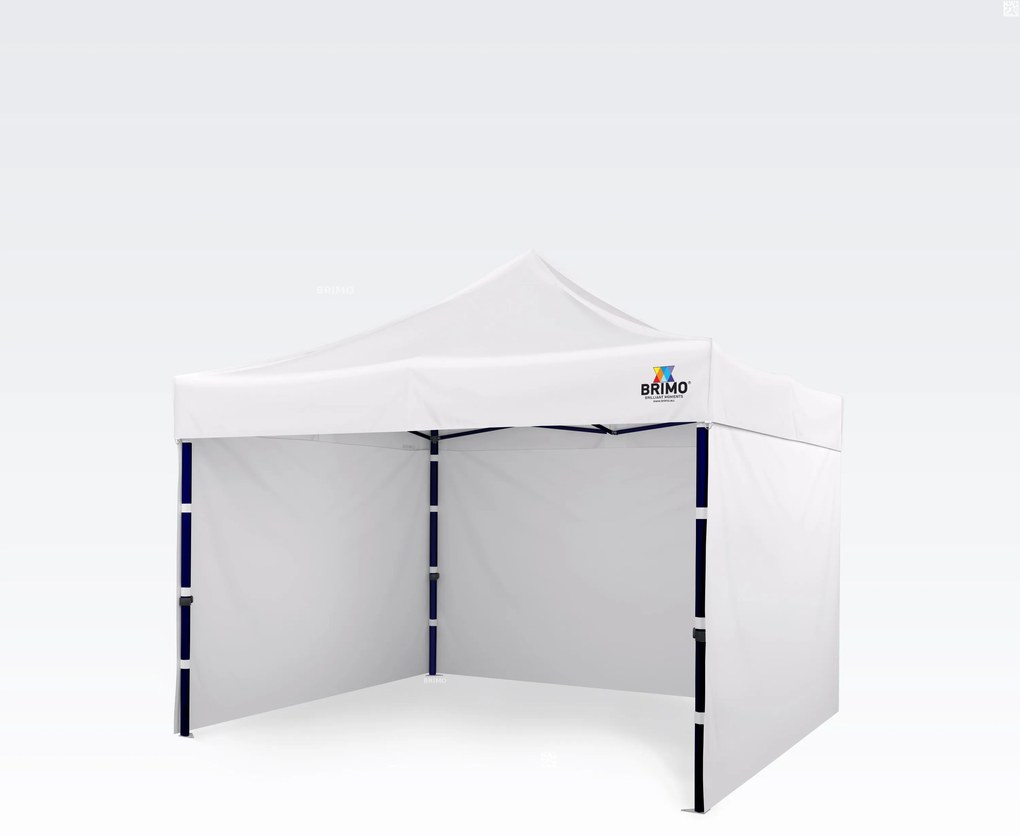 Altánok 3x3m Acélkeret 3 Falakkal: Munkasátor Kézműveseknek - plusz 3 oldalfal - Fehér