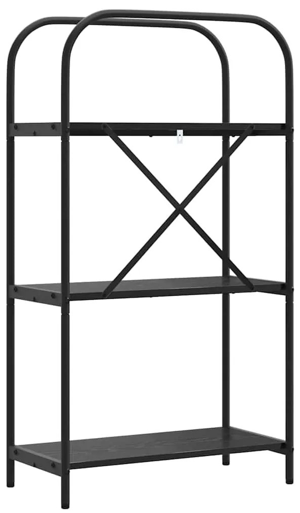 Könyvespolc Musta tammi 60 x 30 x 109 cm Faanyag