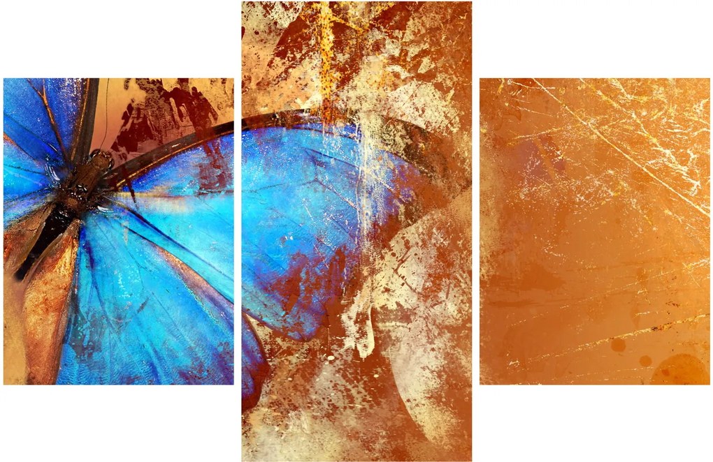 Kép - Kék pillangó (90x60 cm)