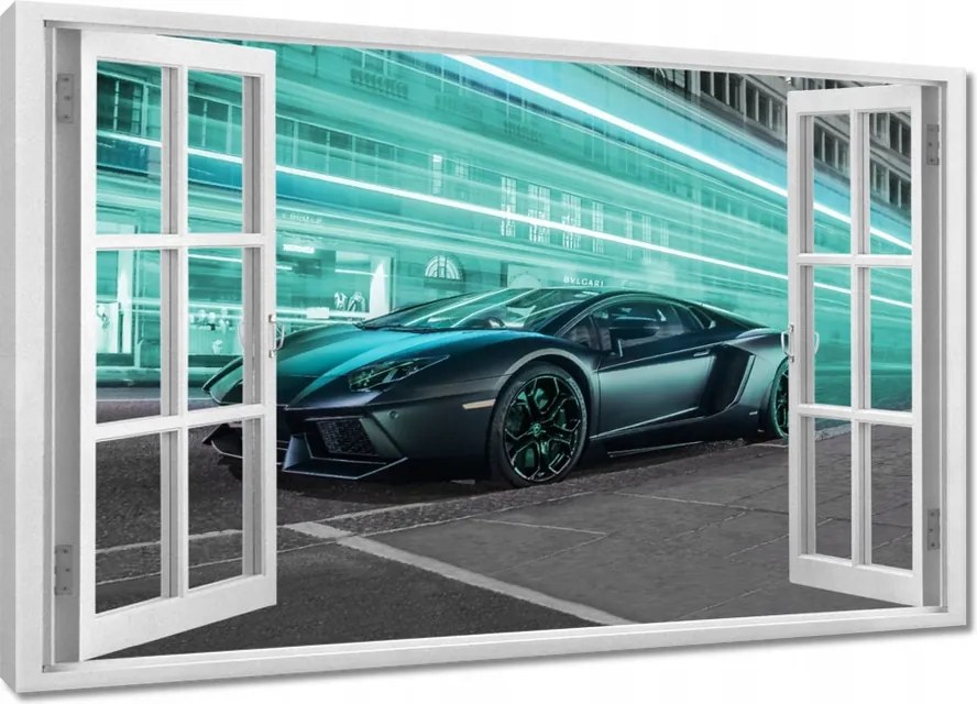 Vászonkép 60x40 Szuper autó Türkiz