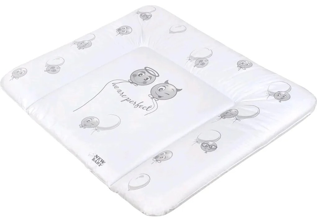 Pelenkázó lap puha New Baby Emotions fehér 85x70 cm