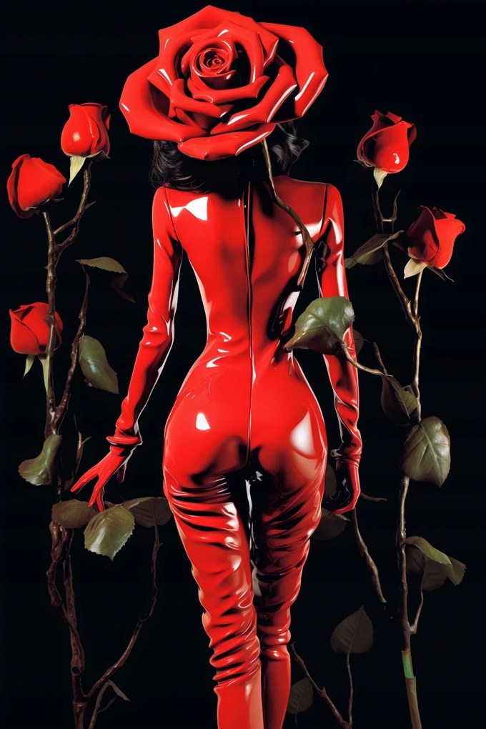 Poszter 30x45cm Virágos Személyiség Rózsa