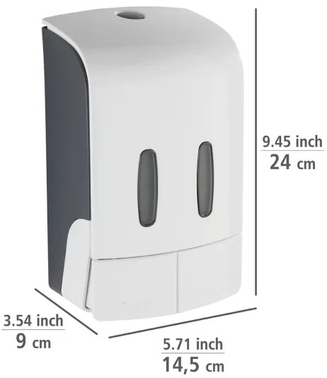 WENKO 24591100-TARTAS szappanadagoló 480 ml fehér/szürke