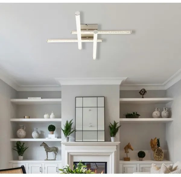 Globo 67346-24 - LED Mennyezeti lámpa KIRINA LED/24W/230V 4000K matt króm