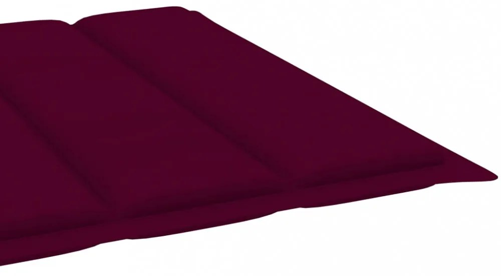 bordó oxford szövet napozóágy párna 200 x 70 x 3 cm