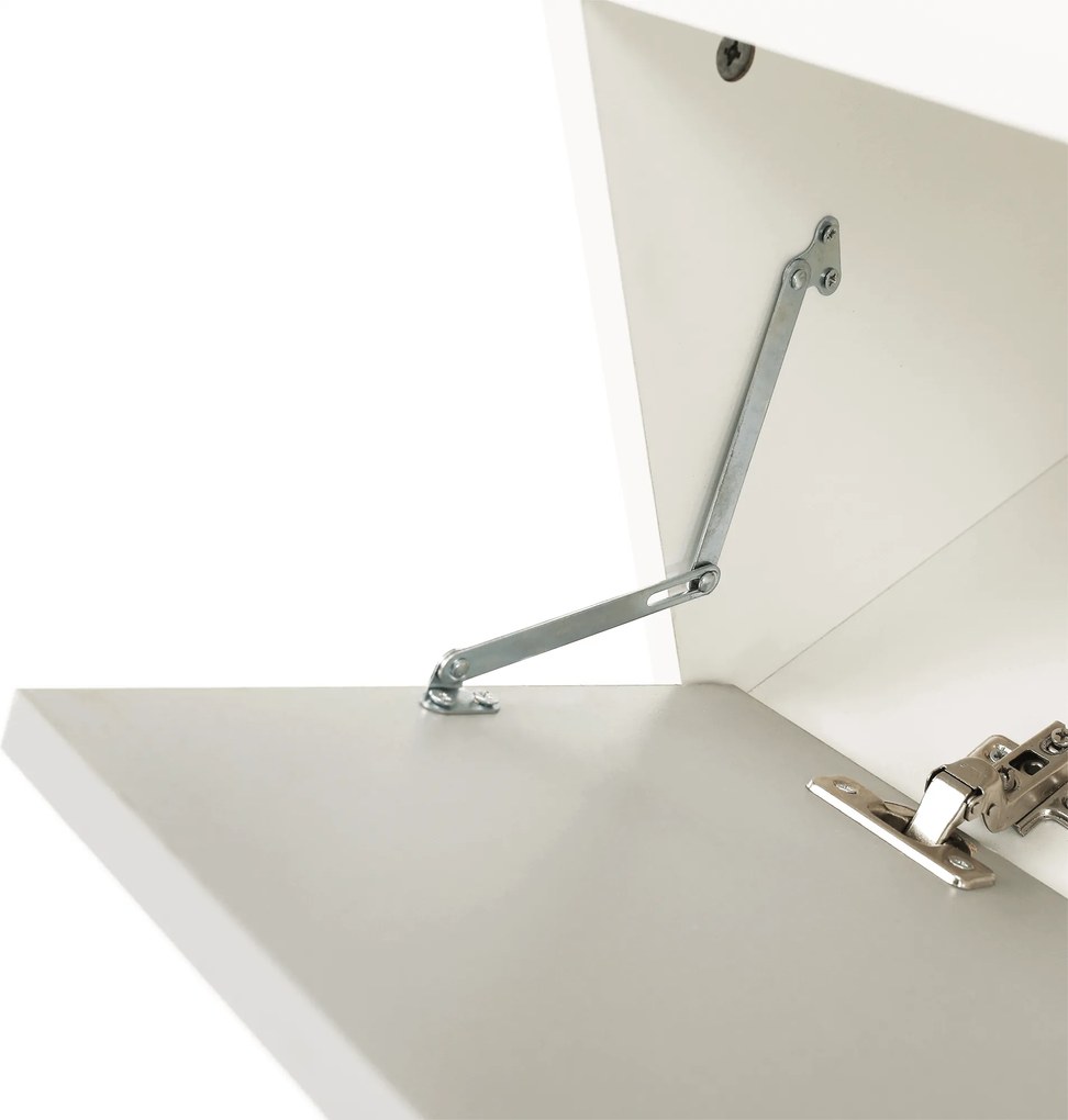 Nappali bútor, fehér/szürke, GENTA