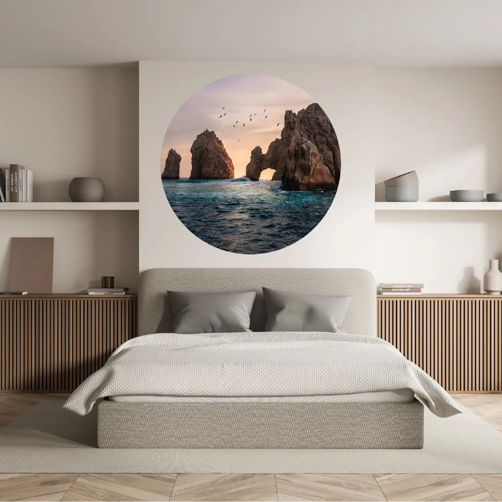 PIPPER. Textil kör alakú falmatrica "Los Cabos" Méret: 100cm