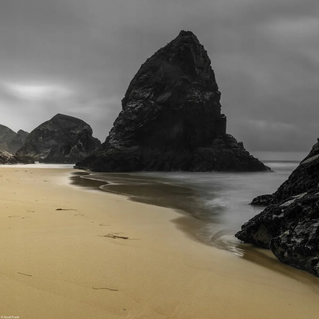 Poszter 30x30cm Bedruthan Steps Cornwall tengerpart 2, Assaf Frank