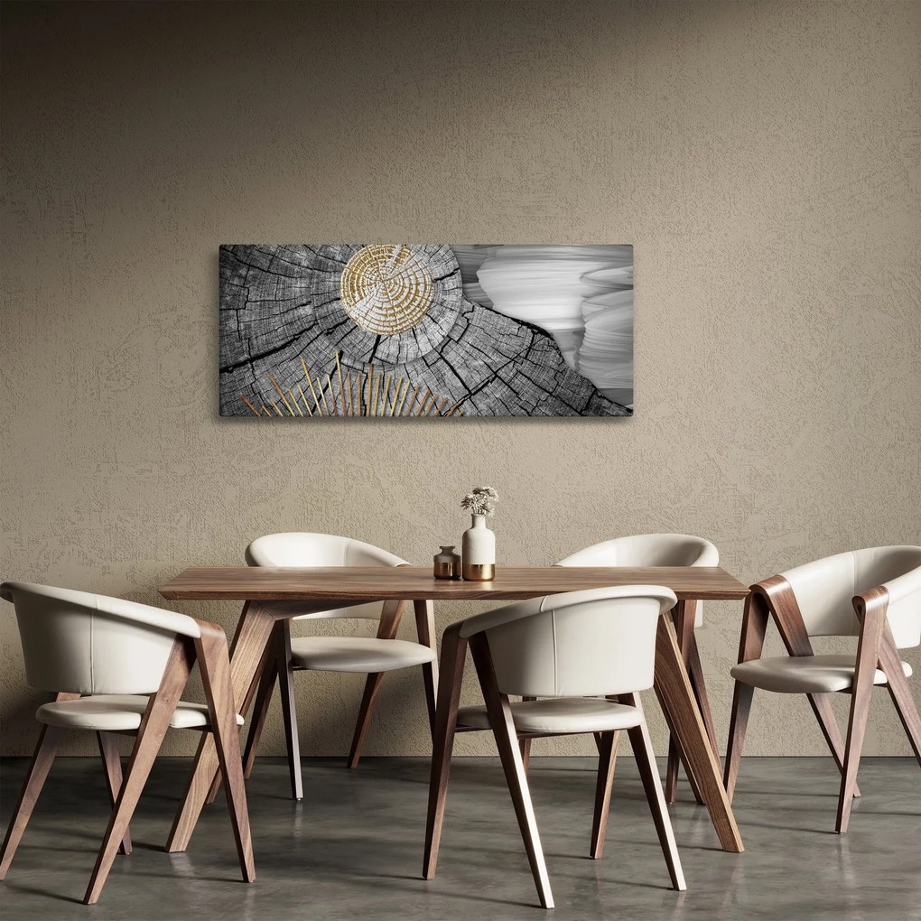 Kép - A fa törzse kollázsban (120x50 cm)