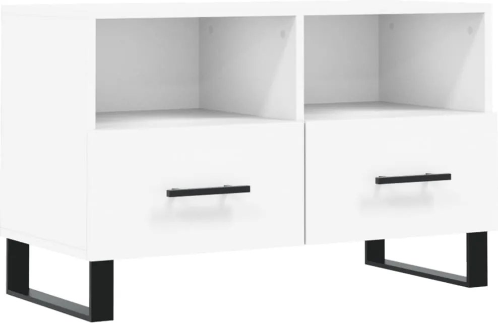 vidaXL fehér szerelt fa TV-szekrény 80 x 36 x 50 cm