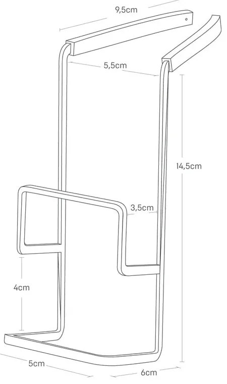 Függő fém szivacstartó Tower – YAMAZAKI