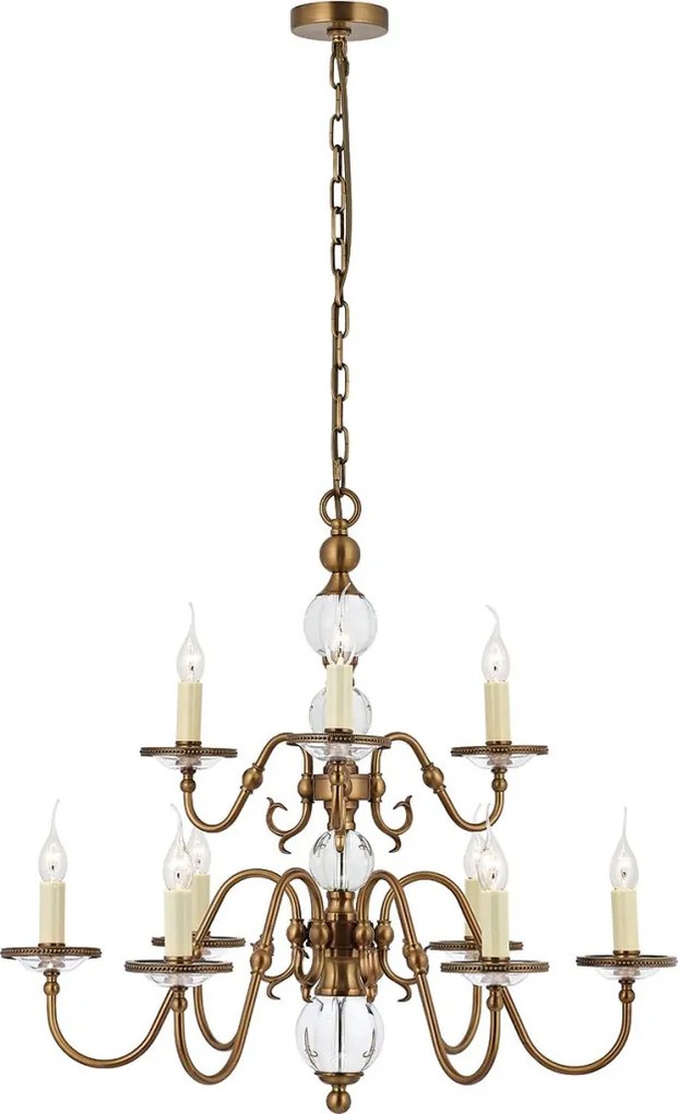 Endon TILBURG CA20P9B Csillár 9x40W/E14