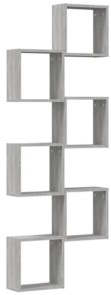 6 db szürke sonoma fali kockapolc 30 x 15 x 30 cm