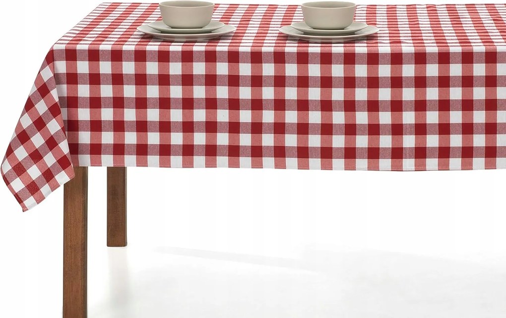 Abrosz mosható asztaldísz Téglalap alakú kockás 100 x 140cm Lan&amp;lan