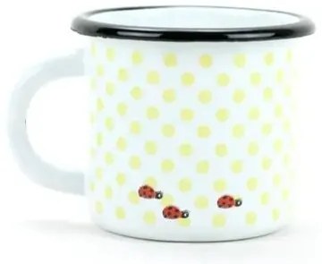 Belis Smaltált bögre bagoly és katicabogárral, 7cm, 0,25 l